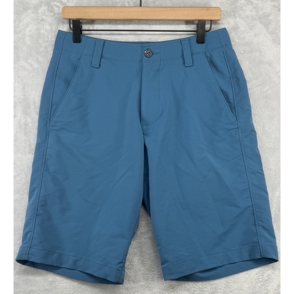 Under Armour Golf Shorts Heat Gear Loose Fit 10" Blue Men's Size 30